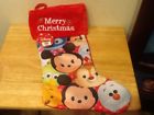 0-07770229-8 Disney Tsum Christmas Stocking Faux Fur Collar New