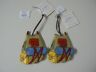 000525180690 Silvestri Backpack Ornament Set Of Red Blue Yellow