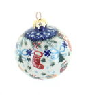 001-dsu138 Vena Blue Rose Polish Pottery Christmas Bounty Large 724235718553