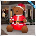 6530 0018894750222 G Mmy Christmas Decoration Lawn Yard Inflatable Air Blown Plush Teddy Bear Santa 9 Ft 018894750222