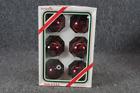 0026301816324 Pyramid Box Of Decorative Round Ornaments Cranberry Color
