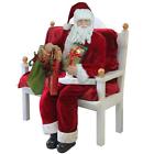 009312764068 Northlight Foot Plush Christmas Santa Claus Figure With