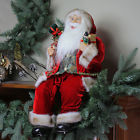 009312765171 Northlight Chic Sitting Santa Claus Christmas Figure With