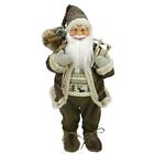 009312843947 Northlight Natural Country Brown Santa Claus Christmas Figure