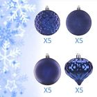 00b07fx42x9p Shatterproof Christmas Ball Ornaments Tree Decor High Quality Plastic Blue