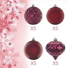 00b07fxpfhpw Shatterproof Christmas Ball Ornaments Tree Decor Quality Plastic Burgundy