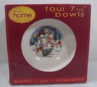 011546209079 Unbranded Snowman Family Soup Cereal Bowls Inch Set