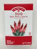 029944534808 Holiday Time Red Mini Lights Green Wire Indoor