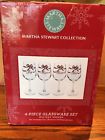 031009420094 Martha Stewart Holiday Garden Glassware Set New