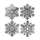 034689229322 Beistle Pkgd Foil Snowflake Cutouts Pack Of