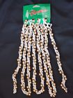 039934417417 New Michaels White Gold Beaded Christmas Garland Feet