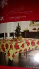 046781724445 Jaclyn Smith New Fabric Holiday Poinsettia Tablecloth Sz