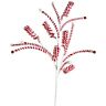 048893225391 Raz Imports Candy Cane Peppermint Swirl Spray Floral