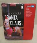 049022851740 Living Solutions Airblown Inflatable Santa Dachshund Wiener Dog