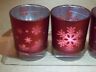 049696950770 Unbranded Red Christmas Holiday Piece Frosted Votive Candle