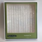 6215 051 06 Smith Hawken Glass Ornament Icicle Set Lot Of 689720262105