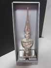 0606942967656 Southern Living Silver Mercury Glass Christmas Stocking Hanger
