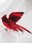 0619159146615 Lamplight Feather Red Cardinal Artificial Bird Flying Inch