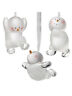 063713191168 American Chateau Set Pieces Acrylic White Snowman Playing