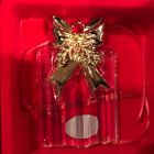 070357408934 Gorham Crystal Gold Bow Christmas Ornaments Holiday Gift