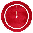 0783870 Holiday Time Living Plush Red Velvet Traditional Christmas 681884247752
