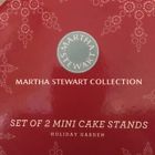 08013782857991 Martha Stewart Collection Mini Christmas Holiday Garden Cake Stand