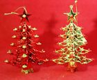 086131412318 Kurt Adler Christmas Tree Red Gold Metallic Acrylic