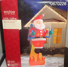 086786349038 Gemmy Christmas Ft Fire Ice Santa Jetpack Airblown