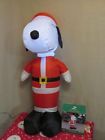 086786893128 Gemmy Airblown Inflatable Santa Snoopy Ft Tall Lighted