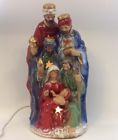 089671 Kirklands Nativity Night Light Ceramic Figurine Holiday Decor Kirkland