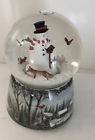 32086 089945540505 Roman Snowman With Birds Musical Waterglobe Let It