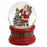 089945602388 Roman Inc Musical Santa With Christmas Tree Glitter Dome