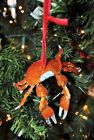 090688667442 Cloisonne Handmade Crab Ornament Articulated Collectible Christmas