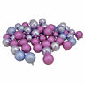 4-finish 093422702164 Northlight Pink Lavender Shatterproof Christmas Ornaments