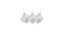 093422918275 Northlight Silver Shatterproof Glittered Onion Christmas Ornaments