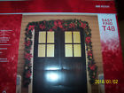 6-87293444522 1002-473-834 Home Accents Christmas Garland Ft In Burgandy Poinsettia