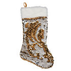 105701 New Star Fashion Gold Silver Reversible Sequin Stocking 887814142757