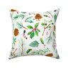 10959359 Roostery Christmas Botanical White Throw Pillow Cover With Optional Insert