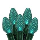 110-1074 Festive Holiday Lights Teal Led Strawberry Christmas And Commercial Grade