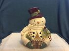 11171 Grasslands Road Snowman Head Candy Cookie Jar 048419746584