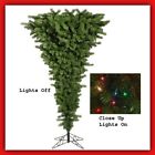 11175923 Upside Down Artificial Vickerman Christmas Tree 9 Pre-lit Green Multi Color Lights 009312900138