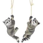 11193 Mayrich Bundle Of Ornaments Assorted Hanging Resin Raccoon 643710863550