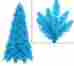 11269550 Vickerman 6.5 Pre-lit Slim Sky Blue Ashley Spruce Christmas Tree Clear Lights 762152079302