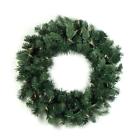 11269562 Vickerman Natural Frasier Fir Artificial Christmas Wreath Clear 009312900817