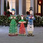 113135 Gemmy Holiday Decor Display Outdoor Christmas Yard Decoration White Led