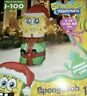 119311 Gemmy Rare Spongebob Squarepants Christmas Inflatable With Present 191245193111