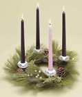 121458 Roman Advent Wreath Greens Cones 089945474374