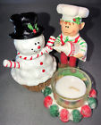 1238588  Yankee Candle Christmas Elf Baker Decorating Snowman Cupcake 609032926120
