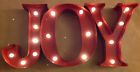 12507a5192 Apothecary Company Metal Holiday Marquee Joy Sign Led 694202114018