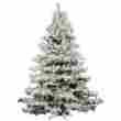127-tip A806366led Vickerman Flocked Alaskan Pvc Christmas Tree With 100 Warm White Led 749757310078